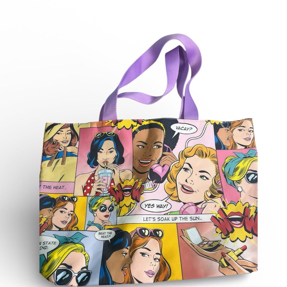 Estee Lauder Colorful Pop Art Tote Bag